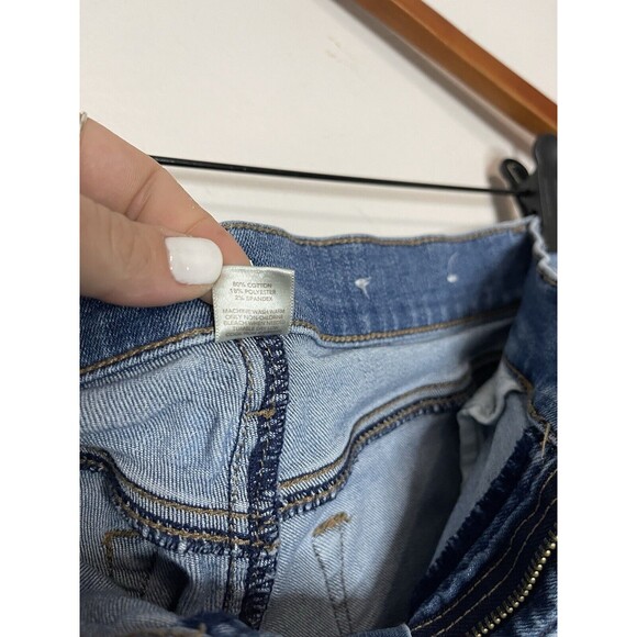 Loft Womens 6 Modern Skinny Ankle Stretch Patchwork Jeans Pants - Picture 7 of 11